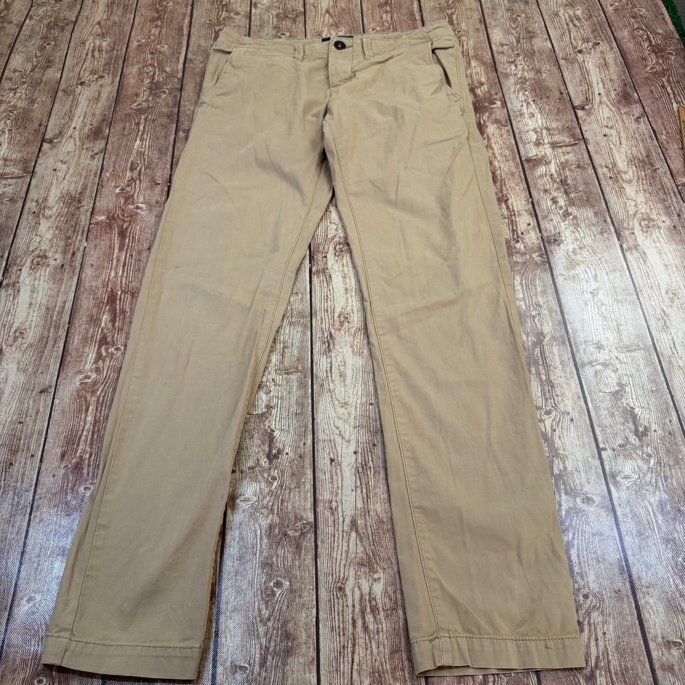 American Eagle Skinny Chino Pants Mens 28x30 Khaki Tan Stretch Casual